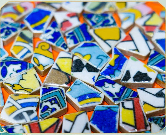 Porcelain Chip Art – A Piece of Spring, Pieced Together by Hand