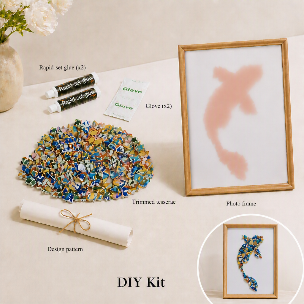Koi - Current | Porcelain Mosaic DIY Kit in Chromatic