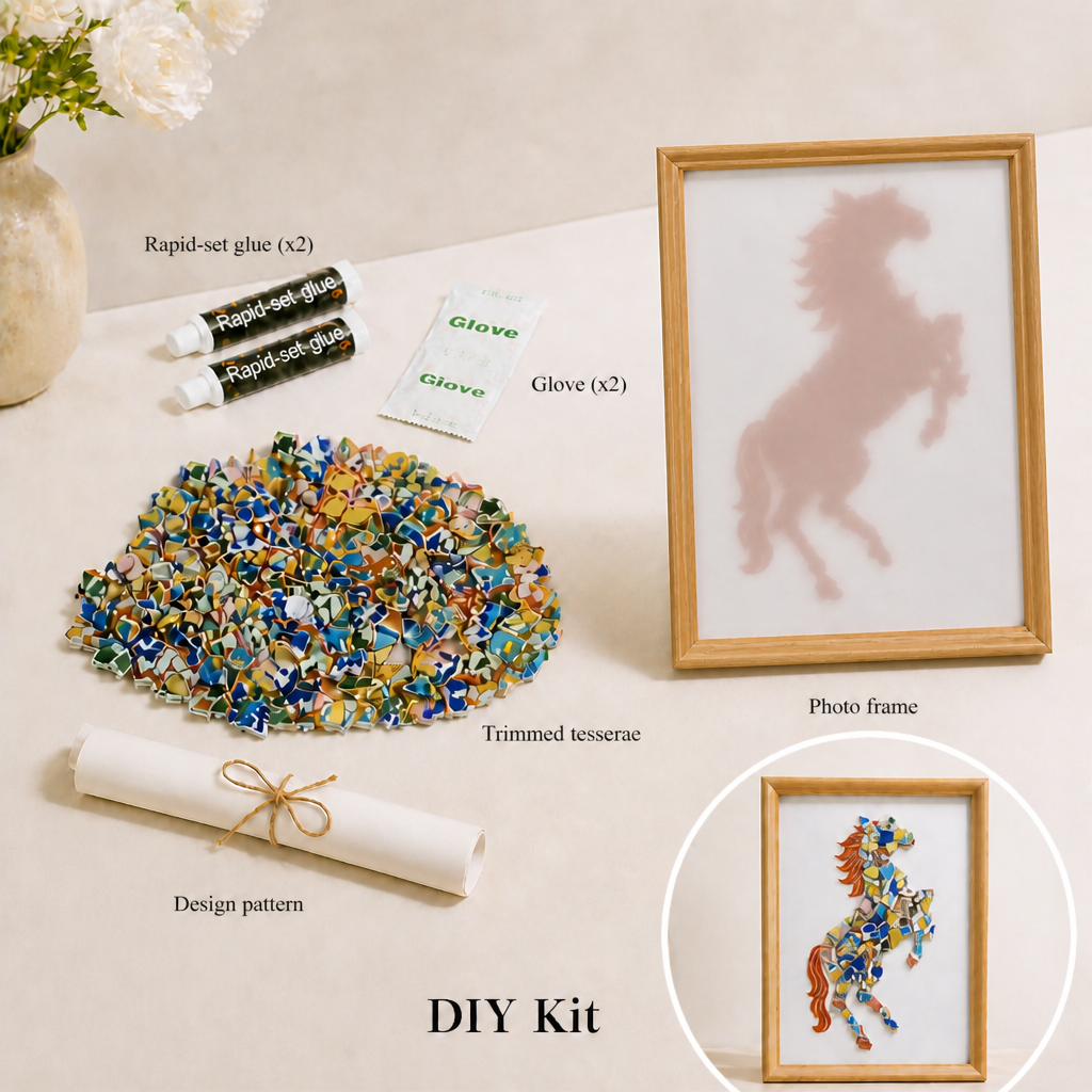 Equus - Ascent | Porcelain Mosaic DIY Kit in Chromatic
