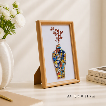 Vessel - Reverie | Finished Porcelain Mosaic Artwork in Chromatic