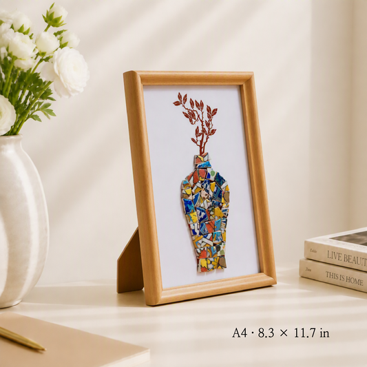 Vessel - Reverie | Finished Porcelain Mosaic Artwork in Chromatic