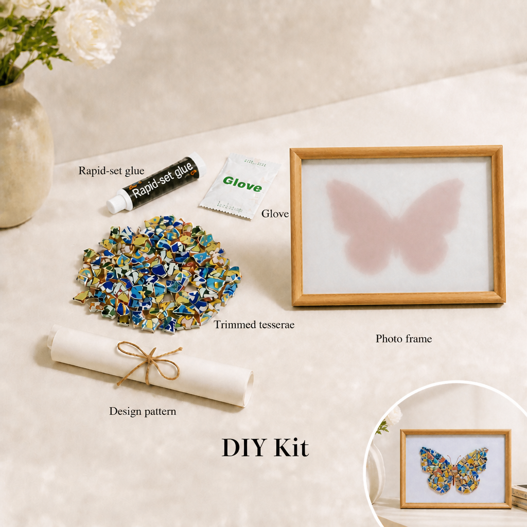 Metamorphosis - Unfold | Porcelain Mosaic DIY Kit in Chromatic