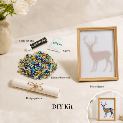 Cervus - Woodland | Porcelain Mosaic DIY Kit in Chromatic