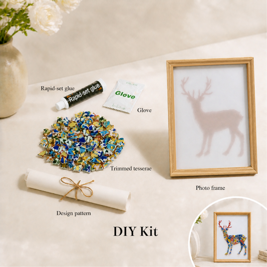 Cervus - Woodland | Porcelain Mosaic DIY Kit in Chromatic
