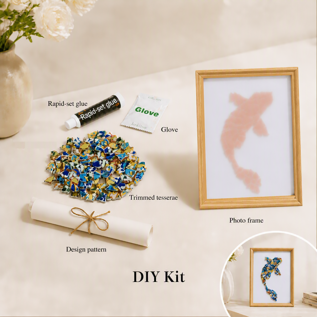 Koi - Current | Porcelain Mosaic DIY Kit in Chromatic
